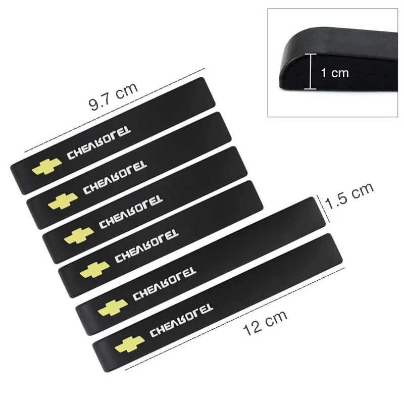 6PCS Rubber Strip Car Door Anti Collision Protective Sticker For Chevrolet Cruze Aveo Captiva Lacetti Accessories Car Styling