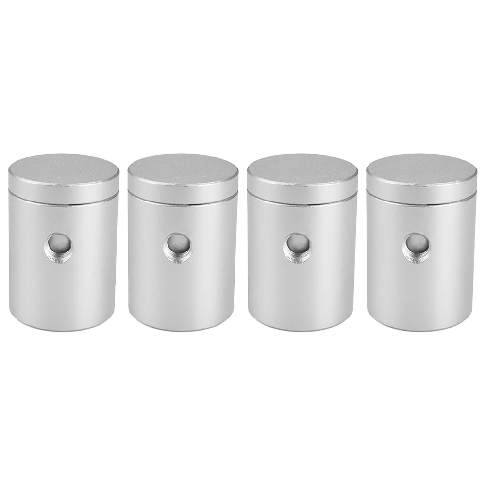 4pcs Glass Clamp Aluminum Alloy Mirror Holder With Screws Wall Mount For Picture Glass Clip Shelf Support Brackets Holder