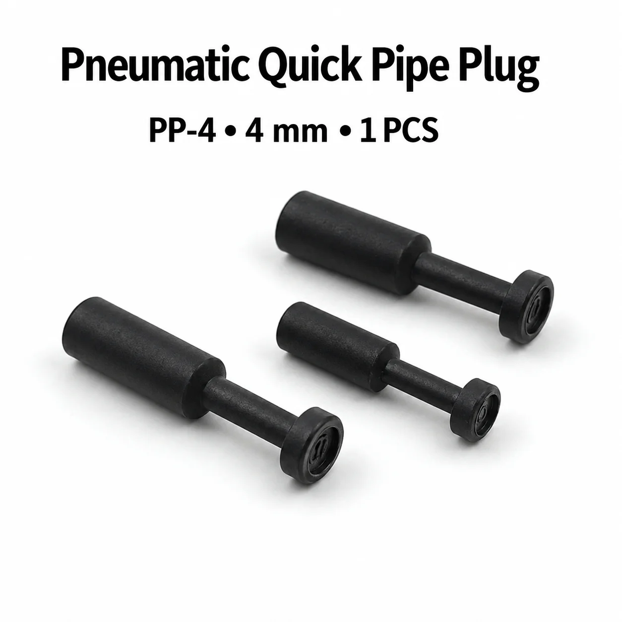 PP-4 PP-6 PP-8 PP-10 PP-12 Pneumatic Pipe Plug 1PC Push-to-Connect Blanking Stopper for 4 6 8 10 12mm Air Hose Fittings