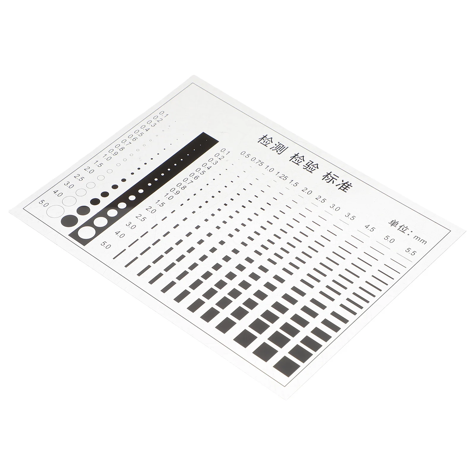 

High Precision Transparent Ruler Transparency Defect Ruler for Accurate Appearance Inspection and Measurement Crack Width Gauge