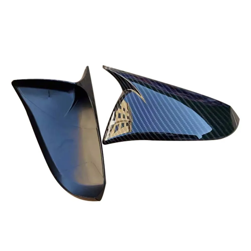

Car Upgrade Carbon Fiber Glossy Black Door Mirror Cover For Toyota Highlander 2015 2016 2017 2018 2019 2020 2021 Accessories