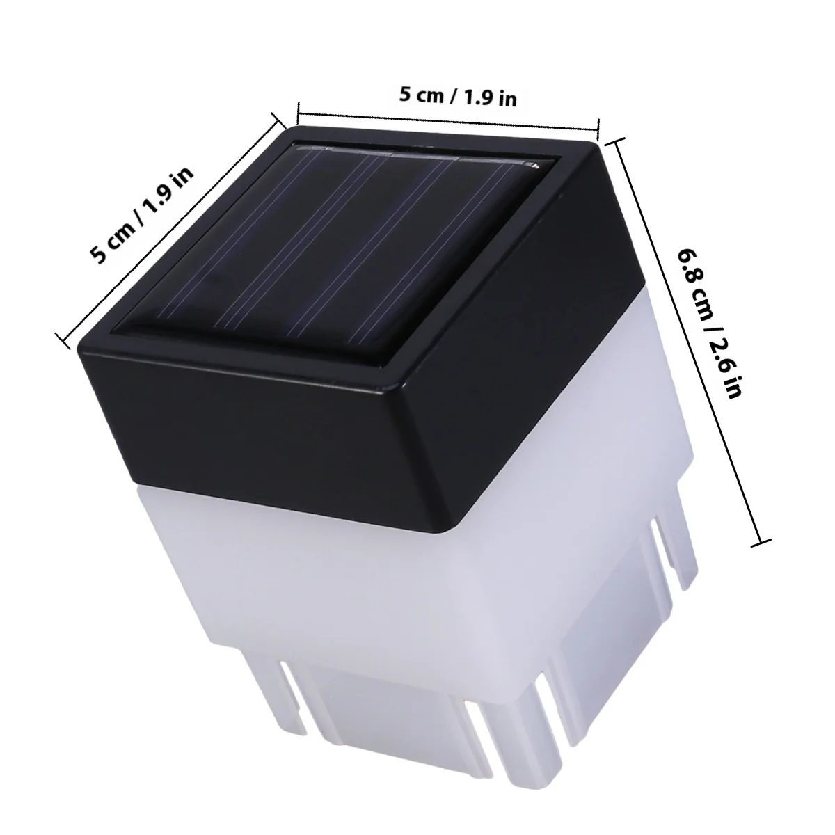 1 pc Solar Fence Light Outdoor Waterproof Garden Lamp Bright Led For Yard Patio Courtyard Landscape Lighting Decor Solar Fence