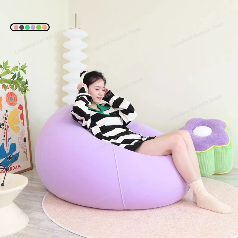 

Фиолетовый диван-мешок в современном стиле, классический дизайнерский диван-мешок из пены с эффектом памяти, мебель для гостиной и дома