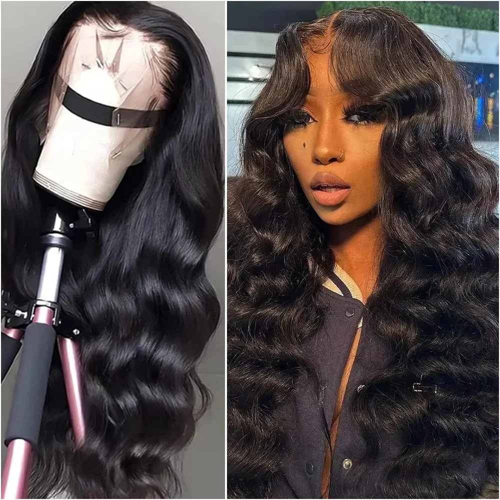 

Парик из бразильских натуральных волос Body Wave, 30-40 дюймов, 13x6 HD Lace Frontal, с предварительно выщипанной линией роста волос, 7x6 360 Lace Front, для женщин, плотность 200%