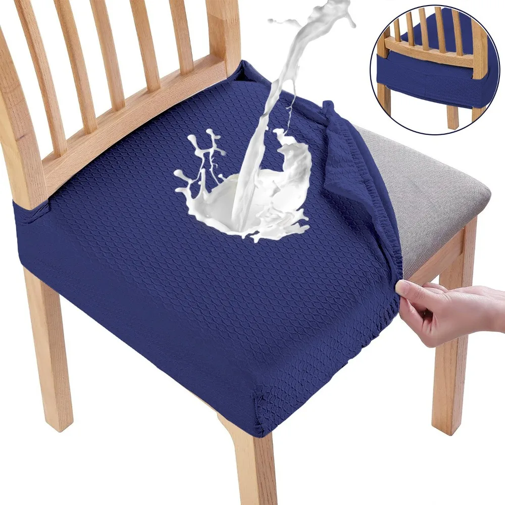 Waterproof Chair Seat Cover Removable Solid Color Elastic Seat Protectors Anti-dust Stretchable Anti-dirty Chair Slipcover