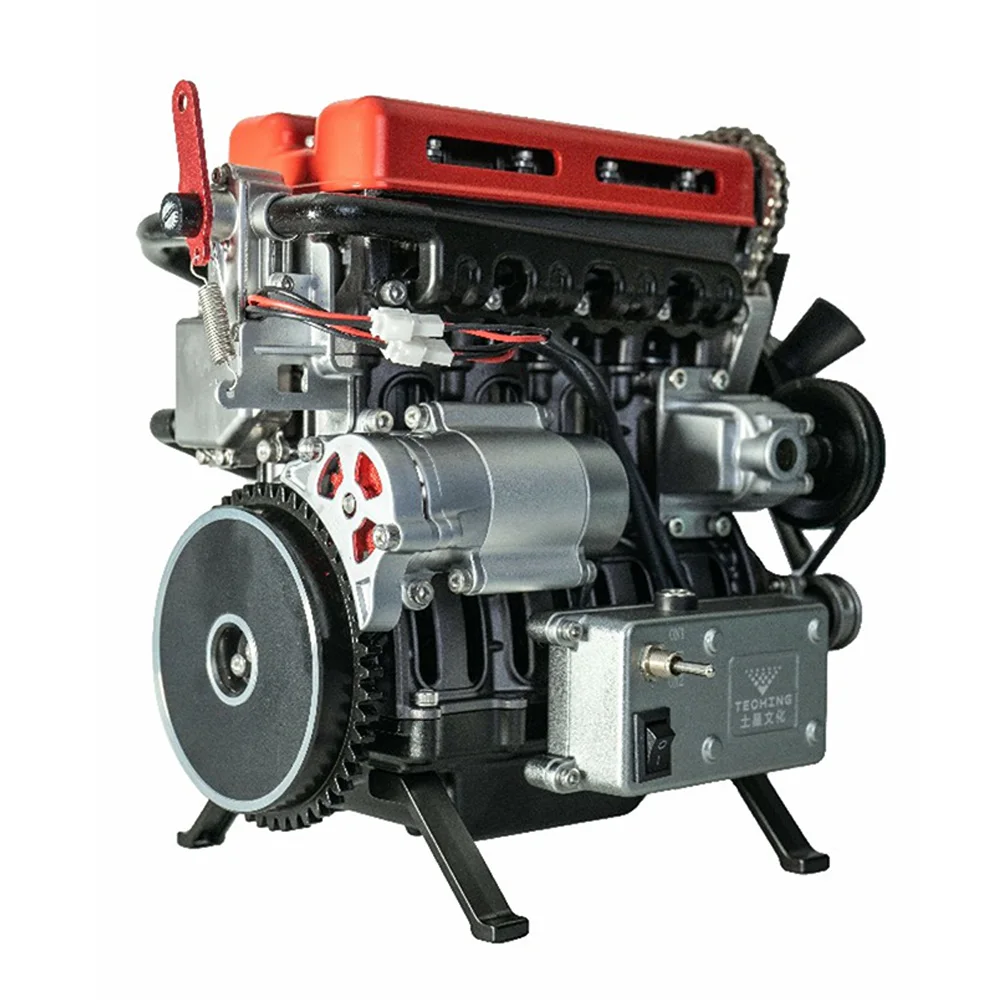 

TECHING DM111 Metal Turbocharged 4 Cylinder Engine DIY Assembly Kit Excellent STEAM Science Education Discovery Toys Gifts