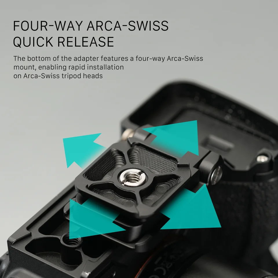 Tilta Mini Piastra Batteria V-Mount Con Ricevitore ARCA Regolabile – Uscite USB-C, P-Tap E Lemo, Per Fotocamere Mirrorless