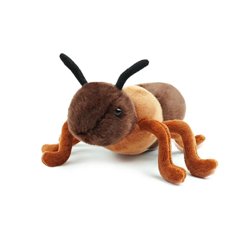 Cute Soft Insect Series Ant Spider Bee Butterfly Mantis Ladybug Animals Fluffy Lifelike Nature Theme Gift Educational