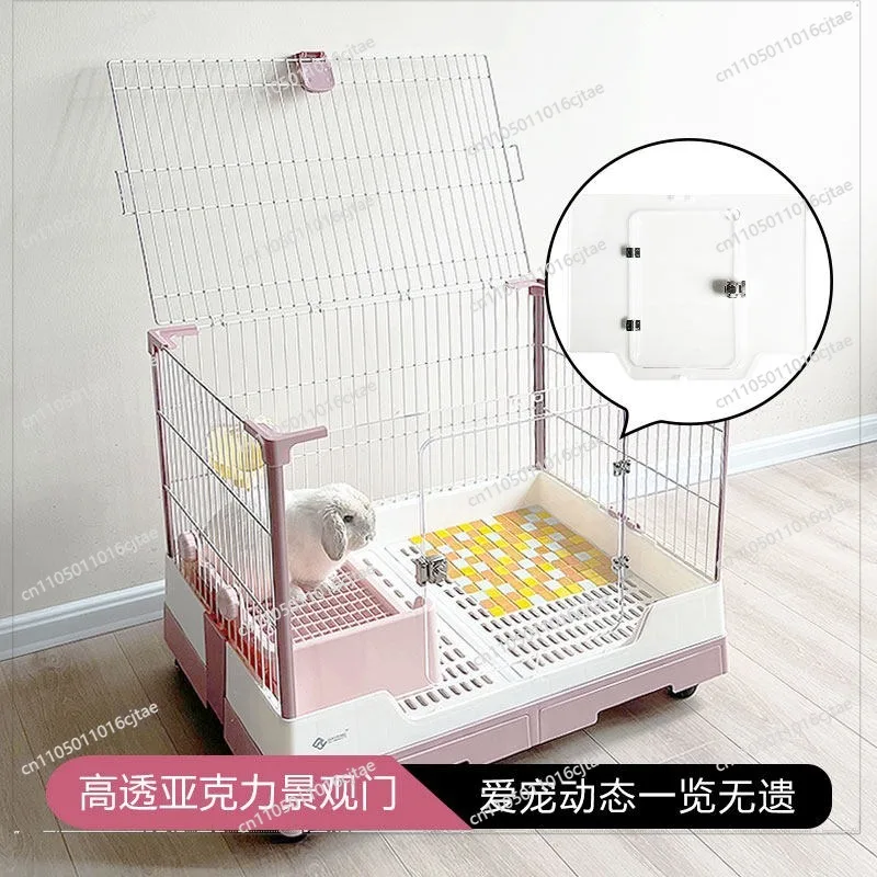 For Replacement Rabbit Cage Door, Landscape Acrylic High-transparency Rabbit Cage, Front Door Panoramic Sightseeing Accessories