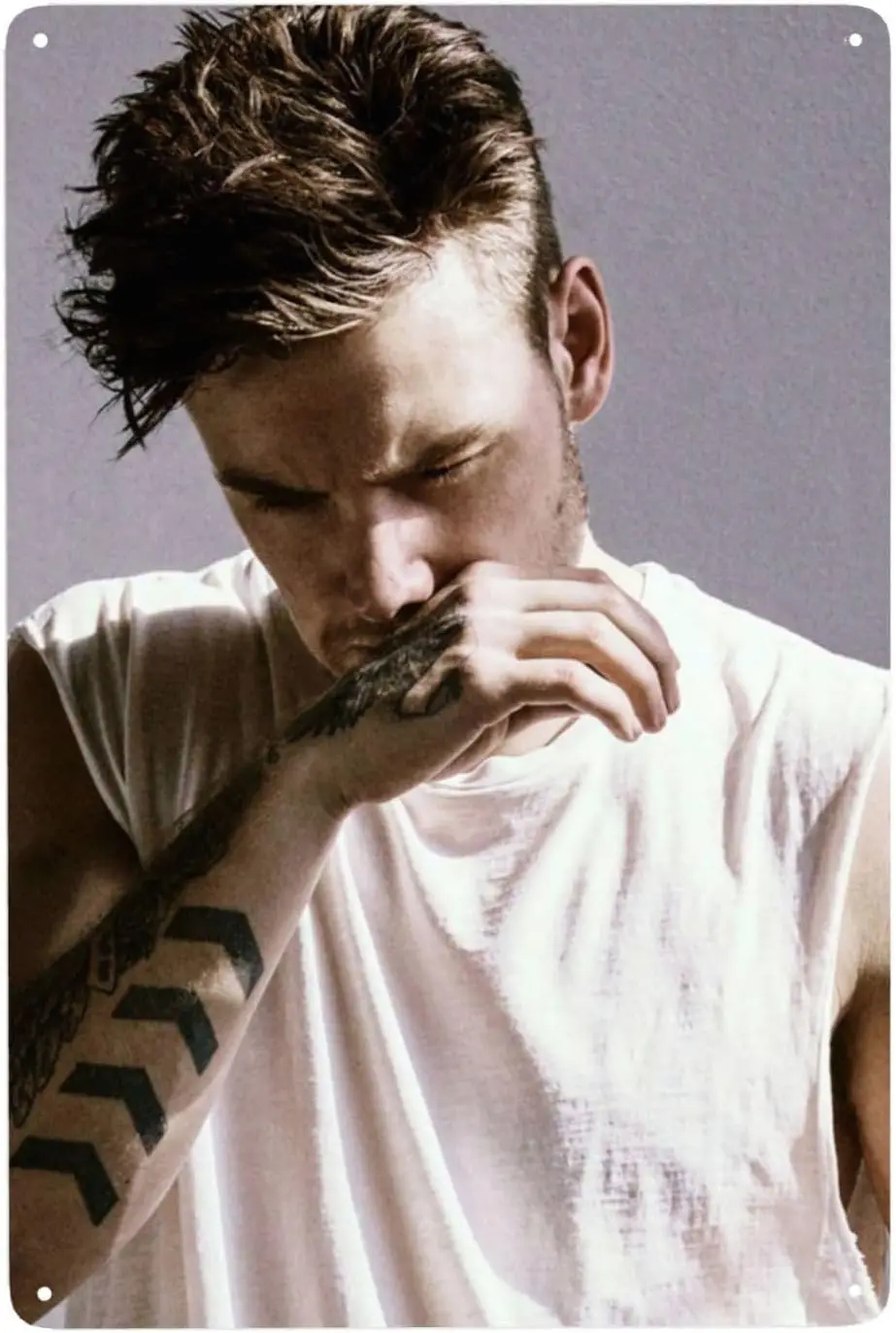 Liam Music Payne Metal Tin Sign Wall Art Poster for Kitchen Office Home Bar Cafe Decor 8x12 Inch