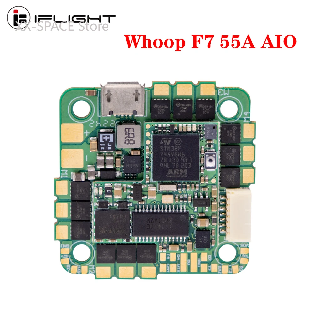 

IFlight BLITZ Whoop F7 55A AIO Board Flight Controller / ESC Gyro BMI270 W/ 25.5*25.5mm Mounting pattern 2-6S for RC FPV Drone