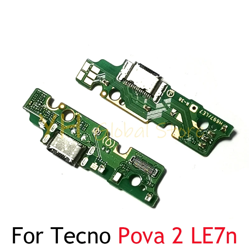 For Tecno Pova 2 3 4 5 6 Neo Pro LD7 LE6 LE7 LE6n LF7n LH7n LH8n LG7n LG8n LI9 USB Charging Board Dock Port Flex Cable