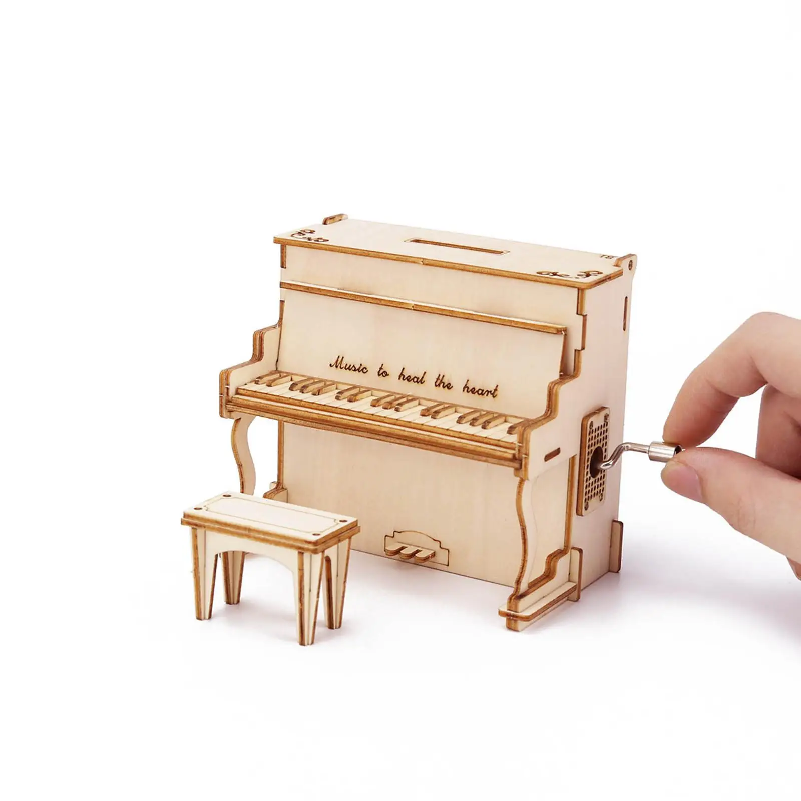 

3D Puzzles Aesthetic Piano Music Box Model Kit for Adults Ornament Men Women