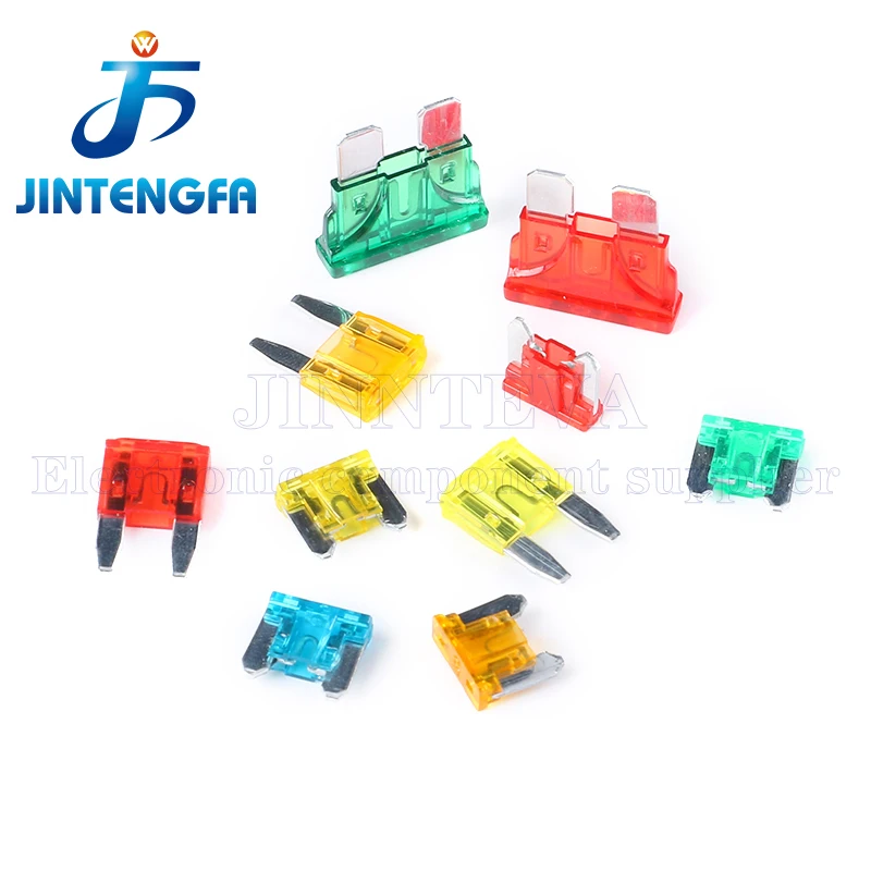 10PCS Fuses Mini Small Medium Car Fuse 1A 2A 3A 4A 5A 7.5A 10A 15A 20A 25A 30A 35A Amp Clip Fuse Inser For Car Truck
