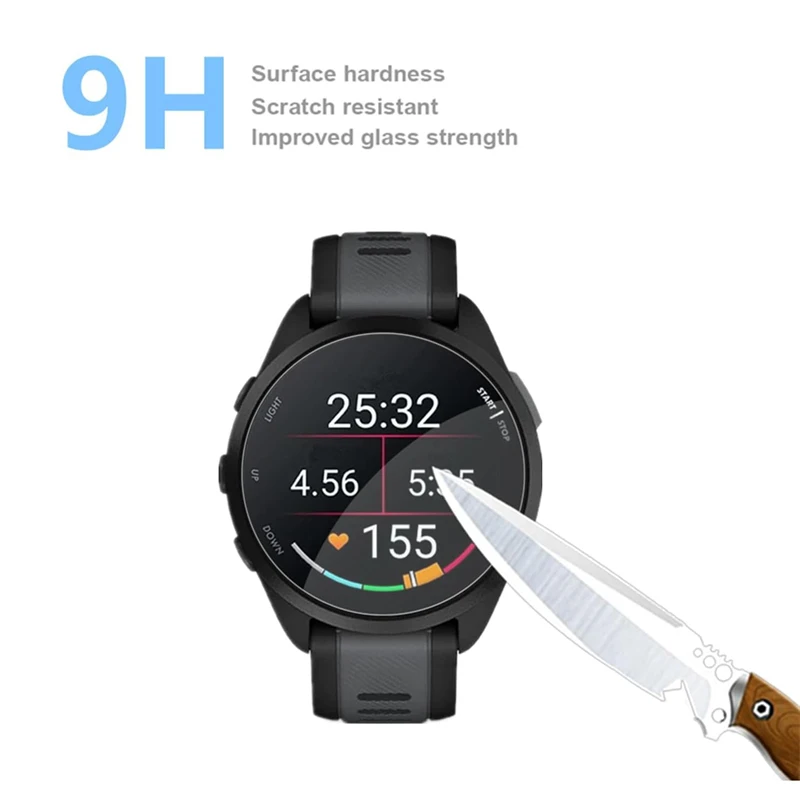 Gehärtetem Glas Für Garmin Forerunner 165 165 Musik HD Anti Scratch Screen Protector Für Garmin Forerunner 165 Schutz Film – Detail 5
