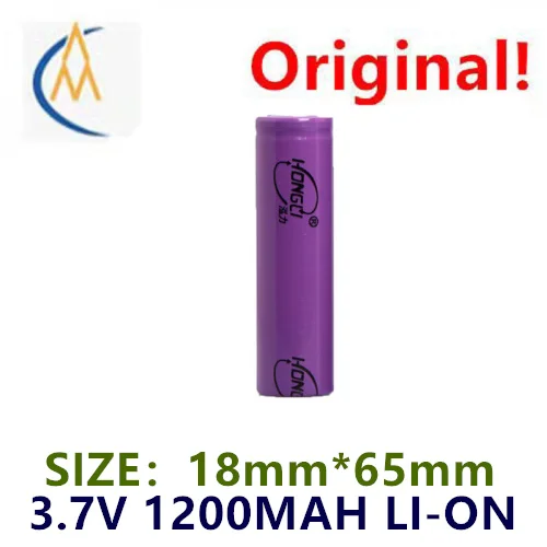 buy more will cheap Authentic Hong18650 Lithium Battery 1200mAh 3.7V Flat Head Electronic Product Power Bank Lithium Battery