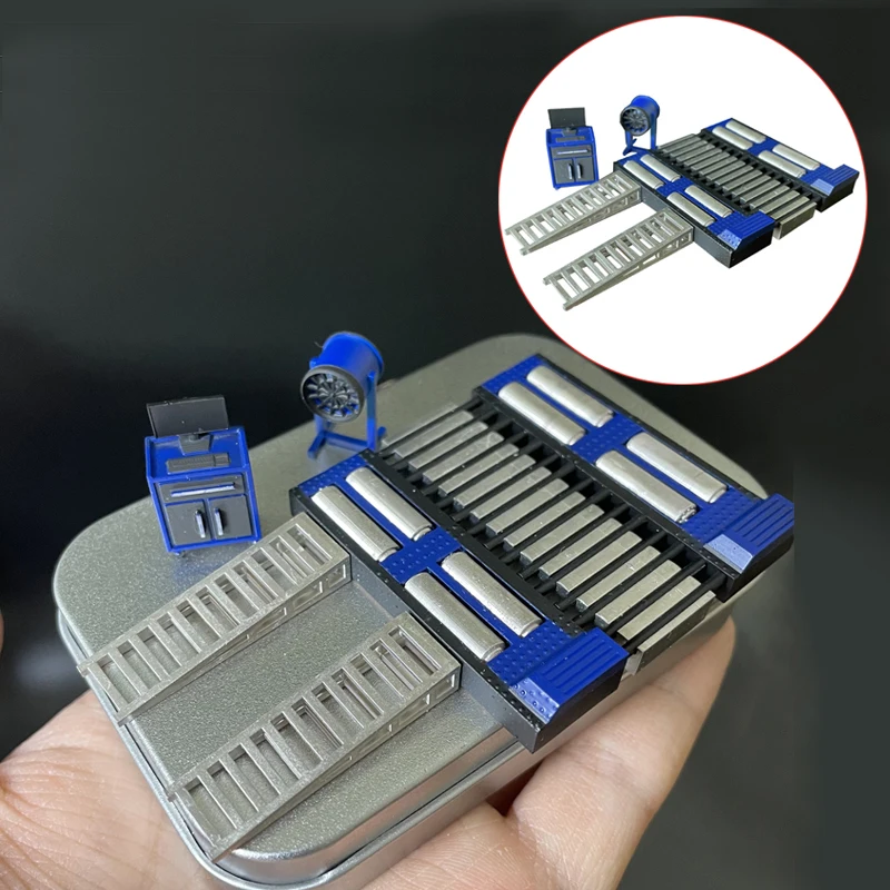 

1Set Resin Auto Dynamometer Kit Model Adjustable Length Horsepower Machine Miniature Garage Repair Tools for 1/64 Scale Scene