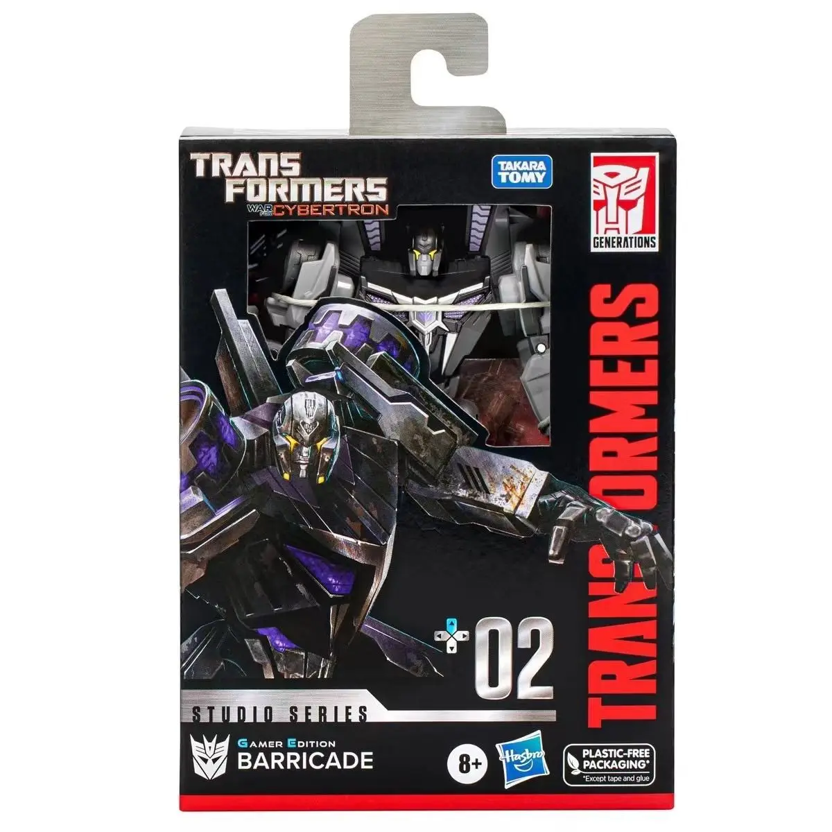 TAKARA TOMY Transformers Toys Studio Series Deluxe Class WFC02 Gamer Edition Barricade Action Figure Gift SS GE-02