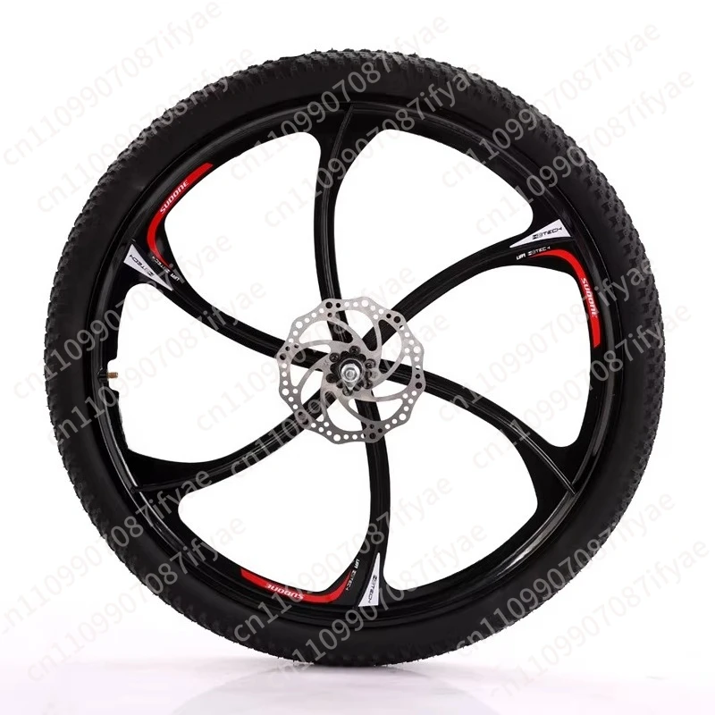 

26-дюймовый комплект колес для горного велосипеда с шестиколесным интегрированным дизайном, дисковыми тормозами, из магниево-алюминиевого сплава, колесный комплект для велосипеда.