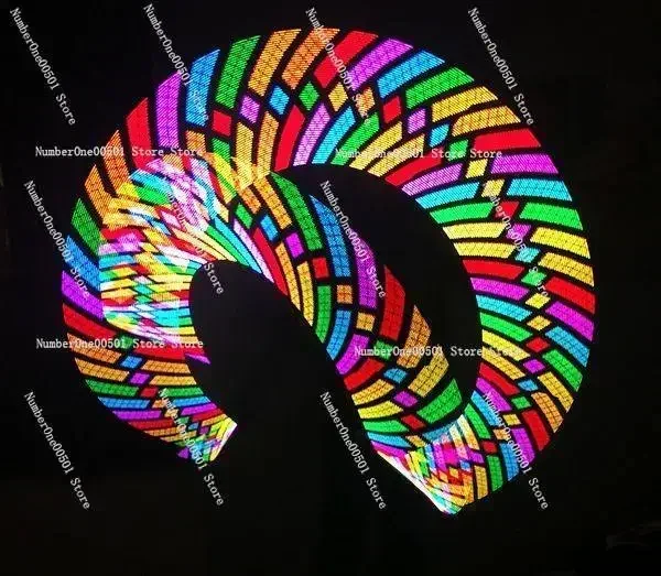 60 LED Full Color Programmable Poi Stick 47cm Pixel Light Bar Digital Glow Performance Prop