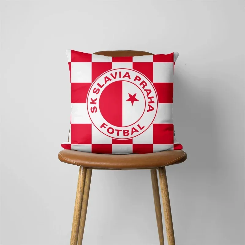 Czech Republic SK Slavia Praha Pillow Cover Pillowcase Home Decorative Cushion Cover QZ-186