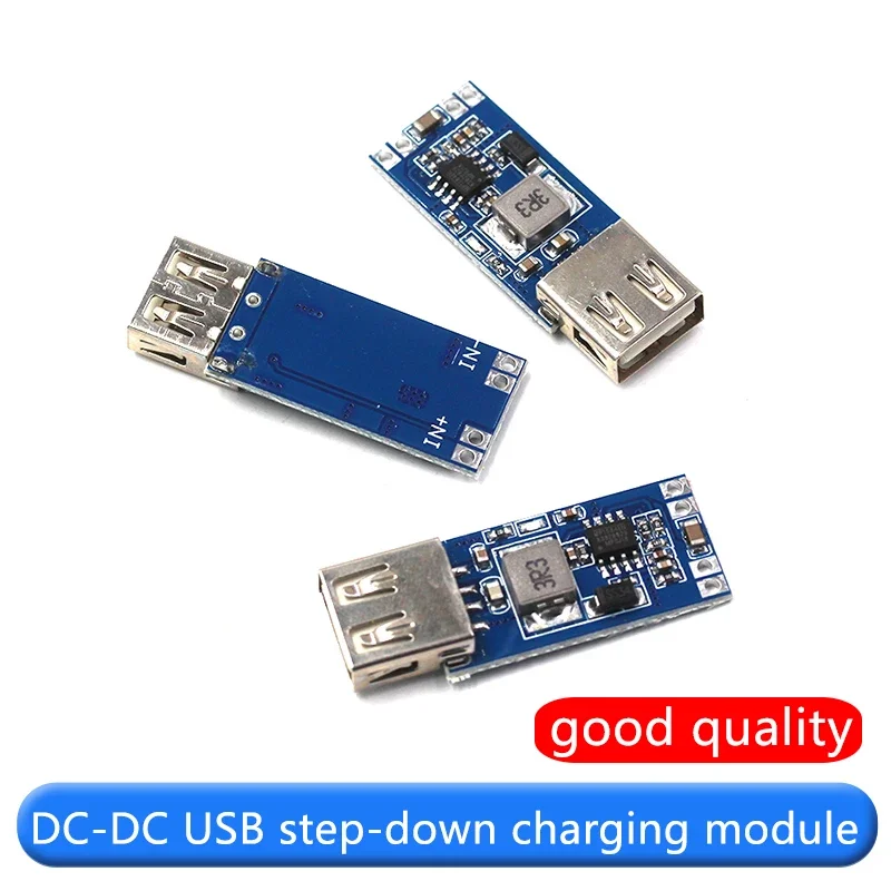 DC-DC USB 스텝다운 조정 전원 공급 장치 모듈 7.5V-9V/12V/24V28V ~ 5V 휴대 전화 자동차 충전 모듈