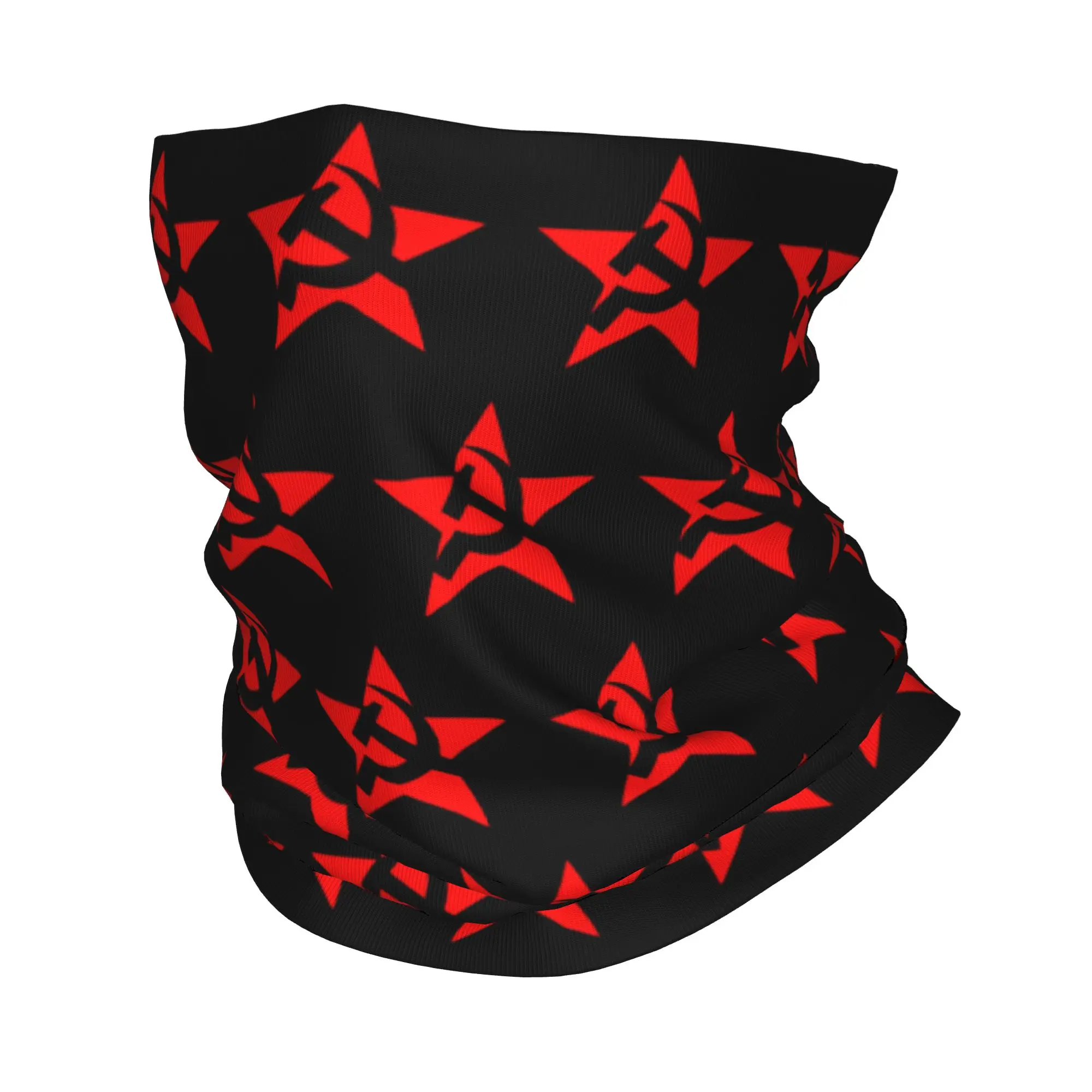 Hammer Sickle Soviet Union CCCP Bandana Neck Gaiter Printed USSR Russian Balaclavas Wrap Scarf Multi-use Headwear Unisex Adult