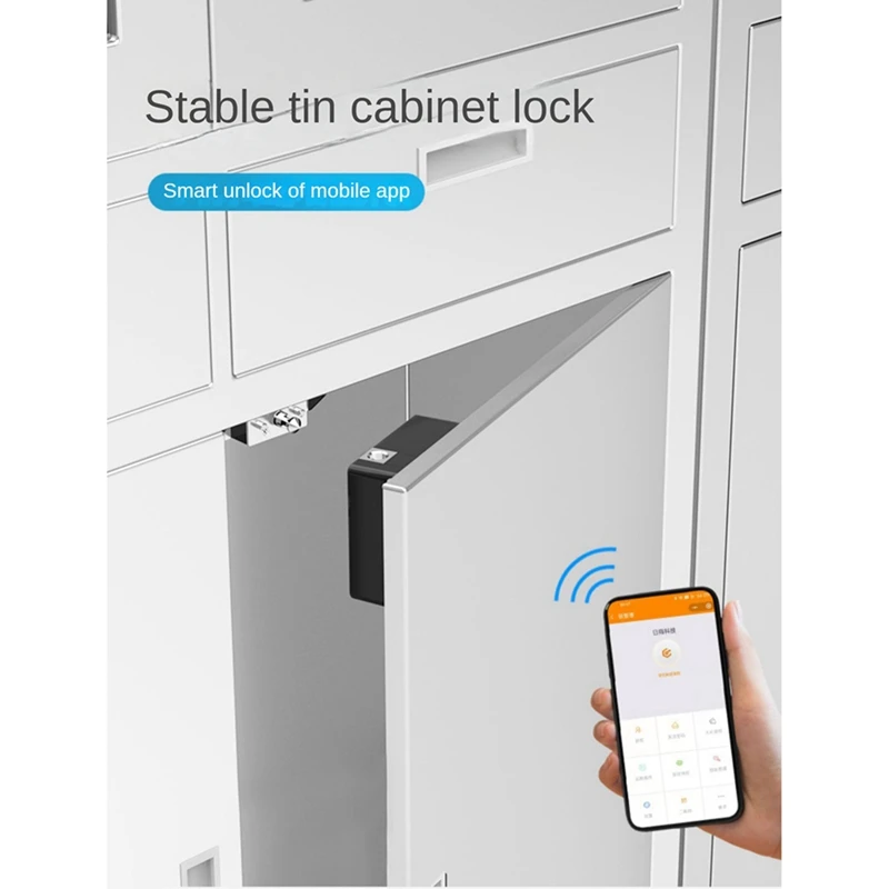 Smart Wood Door Lock Keyless Invisible Electronic Lock IC Card Ttlock App Unlock Cabinet Locker Furniture Drawer Lock Durable