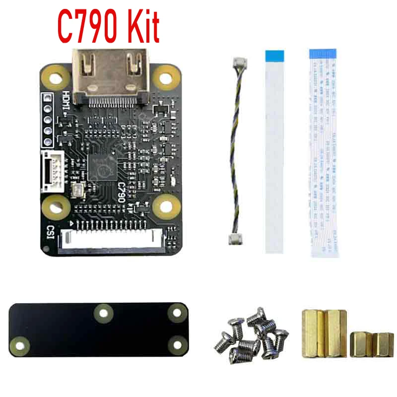 C790 HDMI to CSI 2 Camera Adapter Support Video & Audio & Up to 1080p60fps for Raspberry Pi 5 Zero/ 4 B / 3 B+ / 3B / CM4 / CM3