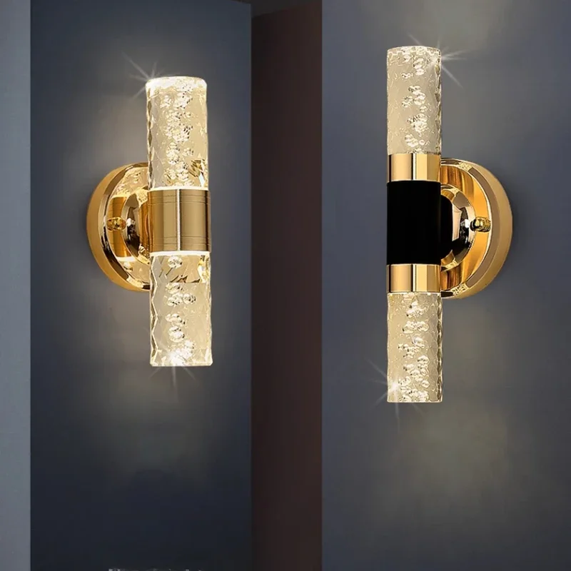 

Gold Vanity Lights for Mirror 2 Light Bathroom Light Fixtures Over Mirror Modern Wall Sconces Shade for Bathroom Bedroom Hallway