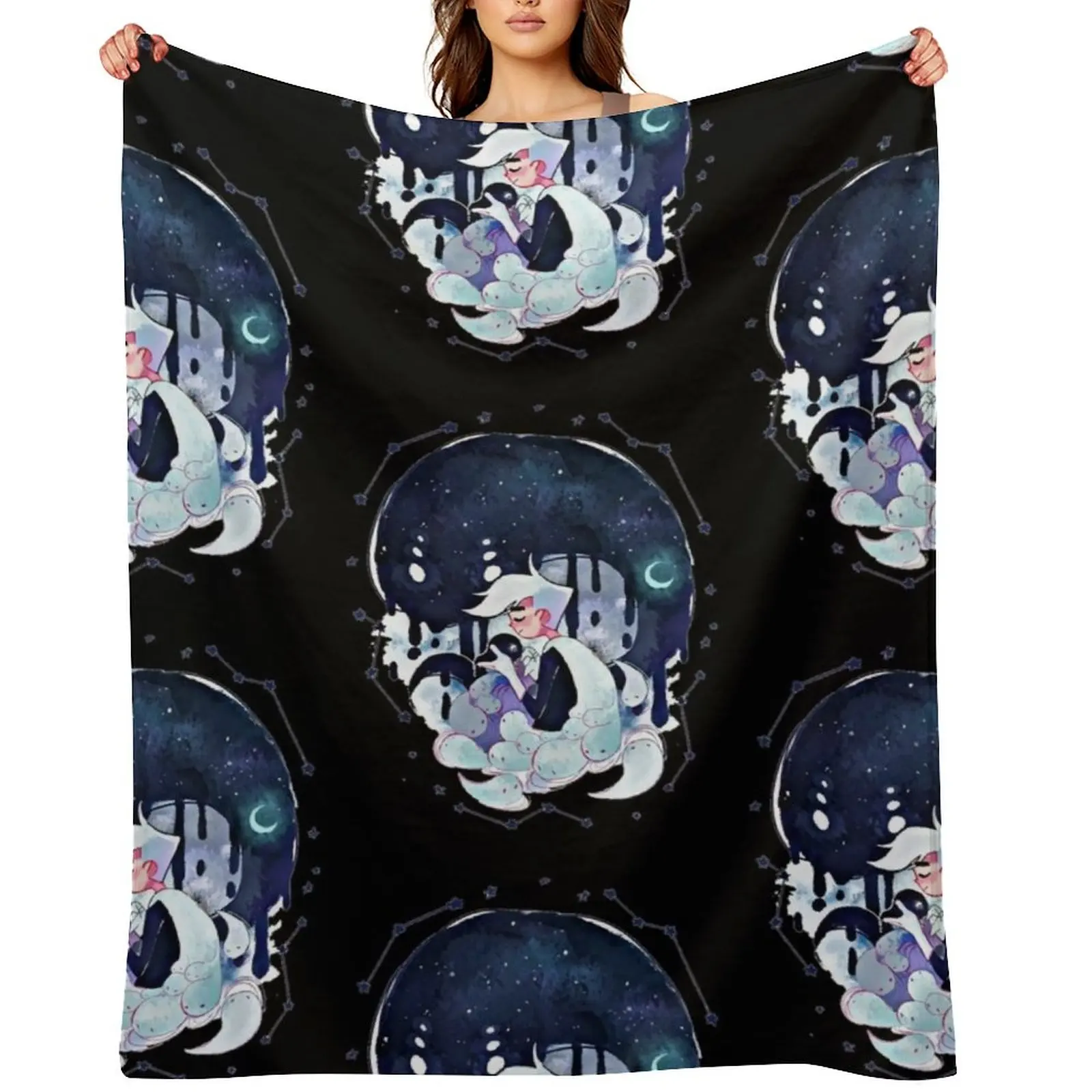 

Danny phantom Throw Blanket Hair Quilt For Sofa Thin Soft Beds Blankets