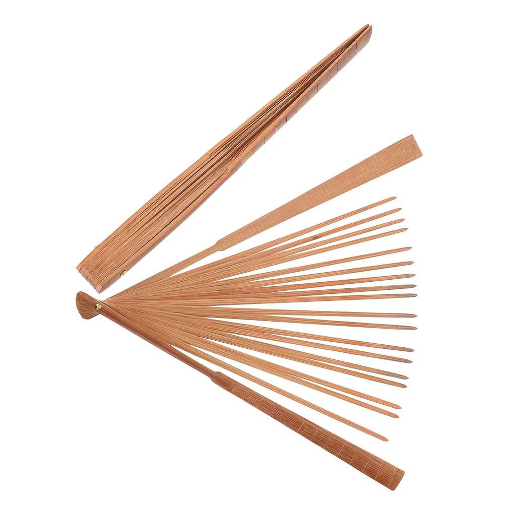 

2pcs Bamboo Folding Fan Frame Diy Japanese Style Handheld Fan Material For Crafting Wedding Party Home Decor Craft Projects