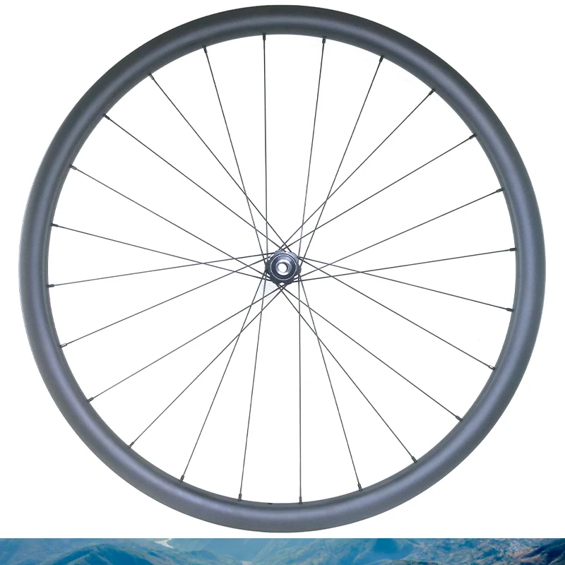 29er MTB XC 30X30mm Front Wheelset Carbon Rim 24 Hole Tubeless Wide 30 Deep 30 DT350 12X100mm Hub TB2015 Straight Pull Spoke