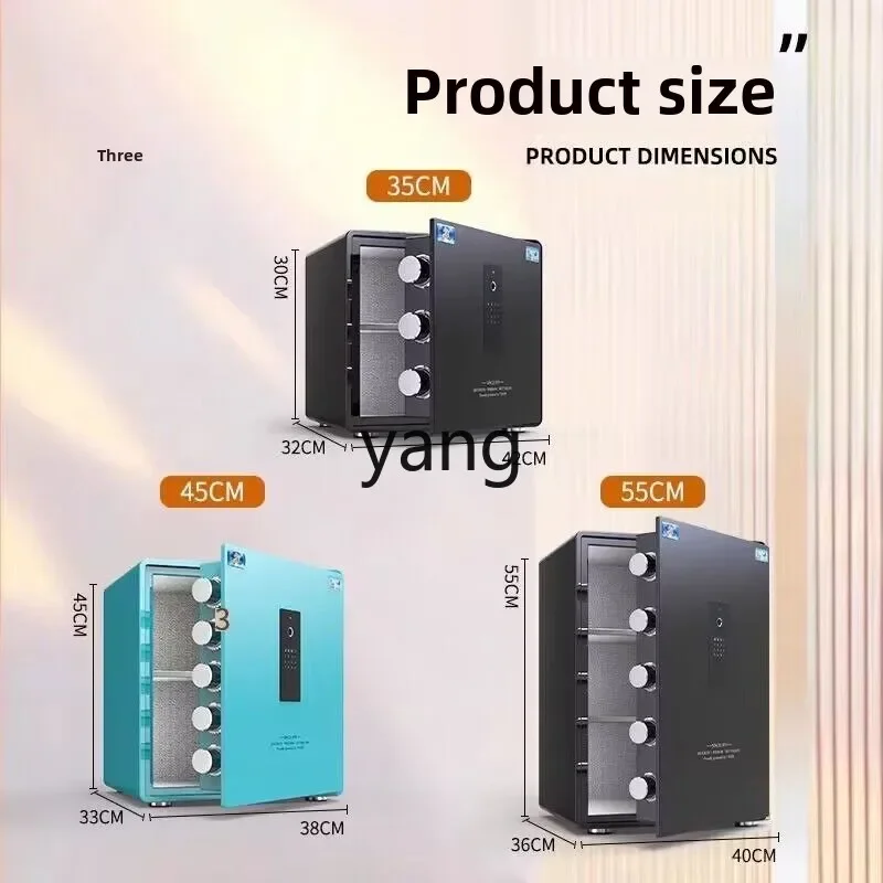 

Lh Home Small Safe Fingerprint Password Anti-theft Wall Bedside Table Mini Safe Deposit Box