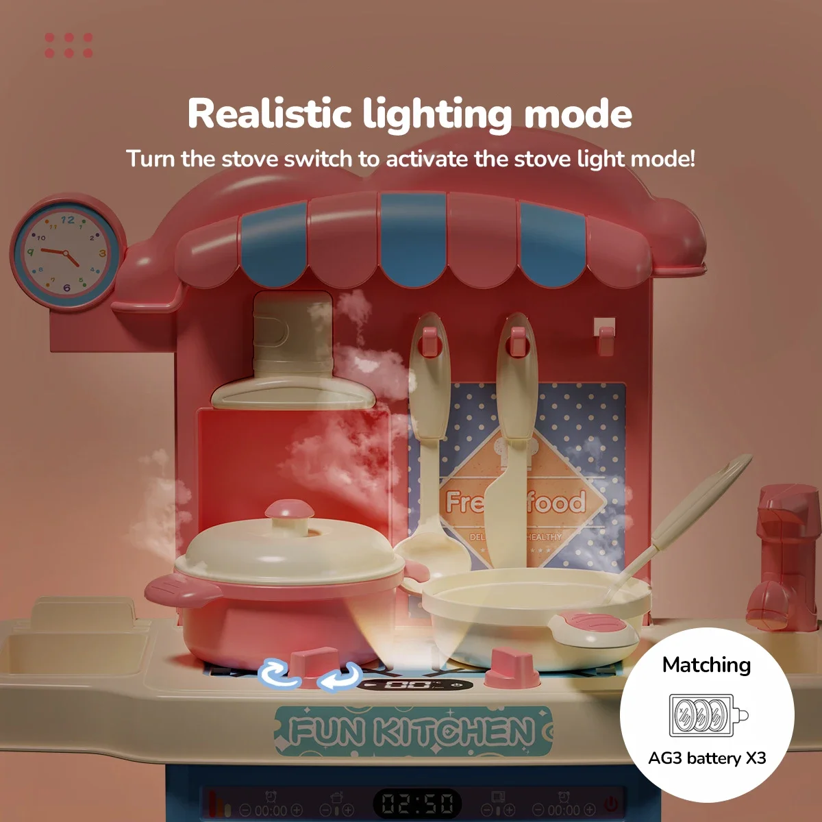 المطبخ التظاهر اللعب لعبة مقلد الأجهزة المنزلية الصغيرة الغسيل الأطفال لعب الأدوار للفتيات الاطفال هدايا عيد الميلاد #5