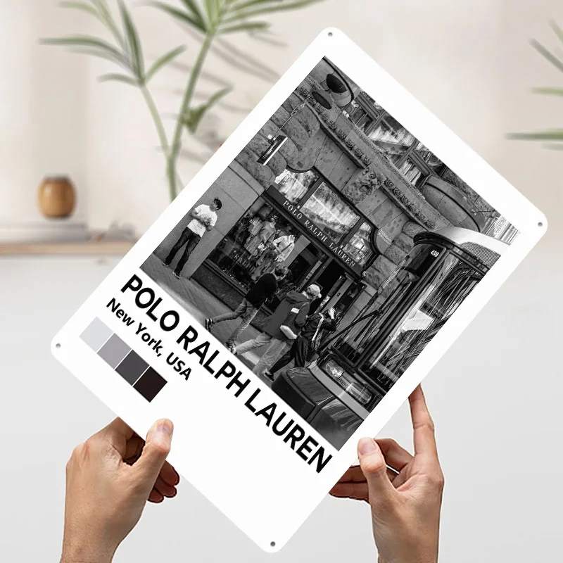 موضة المعادن المشارك علامات معدنية جدار الفن مخصص تين تسجيل للمنزل الديكور ريترو رجل كهف غرفة المعيشة الديكور الألعاب ديكور #3