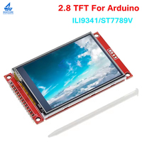 1PCS 2.8 Inch 240x320 SPI Serial TFT LCD Display Module ILI9341 / ST7789V Touch Panel With / Without Touch Serial Port