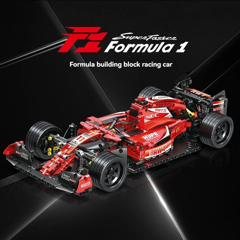 

1280 шт. Техническая формула 1 Красный суперкар Гоночный автомобиль Модель Строительные блоки Скорость Чемпионы Автомобильный комплект Кирпичи Игрушка в подарок для мальчика