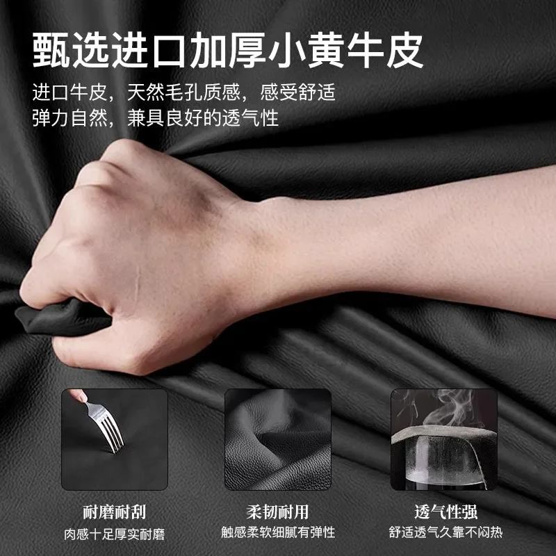 Ledersofa mit gerader Reihe, großes flaches Ledersofa der italienischen minimalistischen Wohnzimmervilla