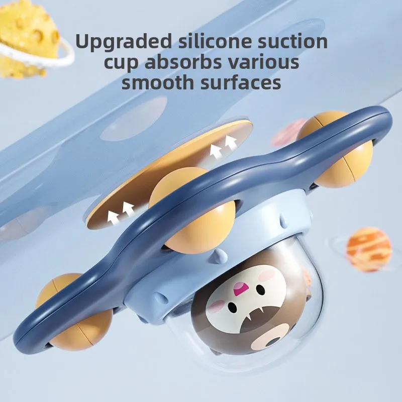 ベビーダイニングテーブル吸盤ガラス回転音楽赤ちゃん0 1 2歳教育早期教育バスルームお風呂のおもちゃ