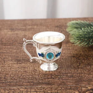 Retro Alloy Wine Cup, Cup Spirit Spirit Autholor Europeanite, trang trí nhà 12 Cúp rượu kim loại bán hàng chính - №11