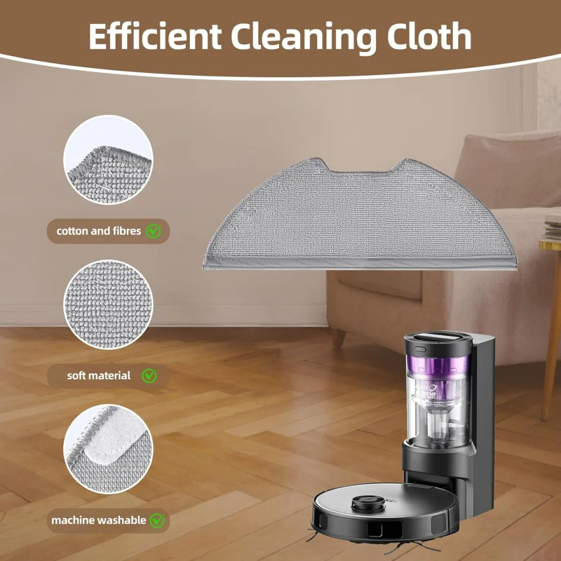 ل ميديا M9 /VCR S10 Plus /Eureka E20 Plus NERE10s E10S /Obode A8 ملحقات فرشاة جانبية رئيسية خرقة فلتر Hepa مكنسة كهربائية