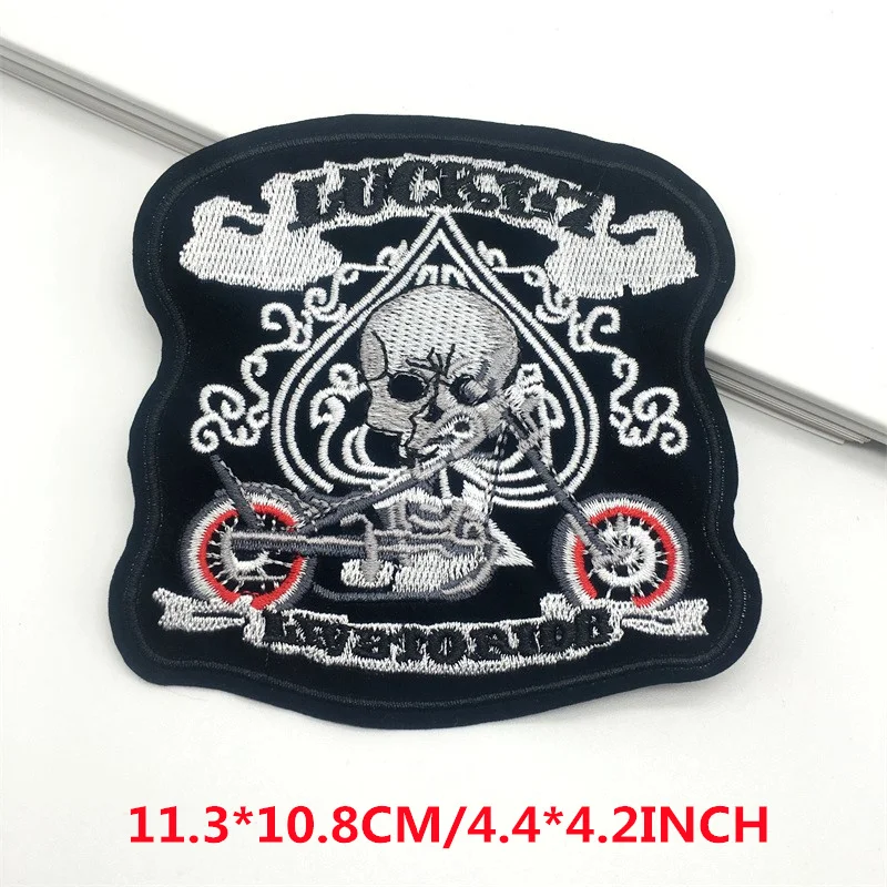 Punk Eagle Embroidered Patches on Clothes Ironing on Patches for Clothing Jacket Badge DIY Biker Appliques Stirpes