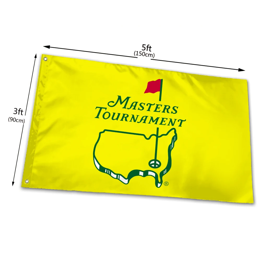 90*150cm Golf Masters Tournament flags Size Pattern Can Custom banner flag