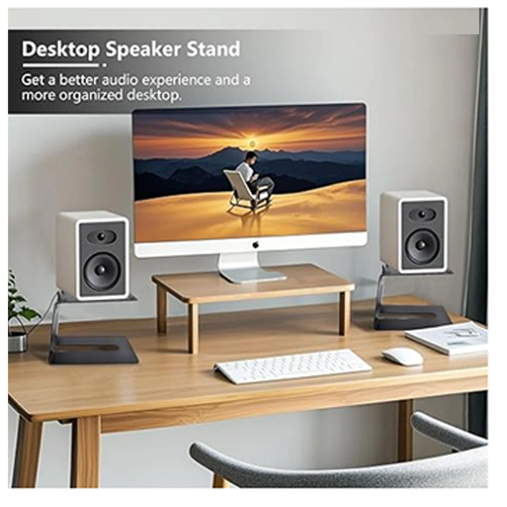 

Desktop Speaker Sheet Bookshelf Speaker And Tilt Computer Installation, And Durable, For Living Rooms, Gatherings,