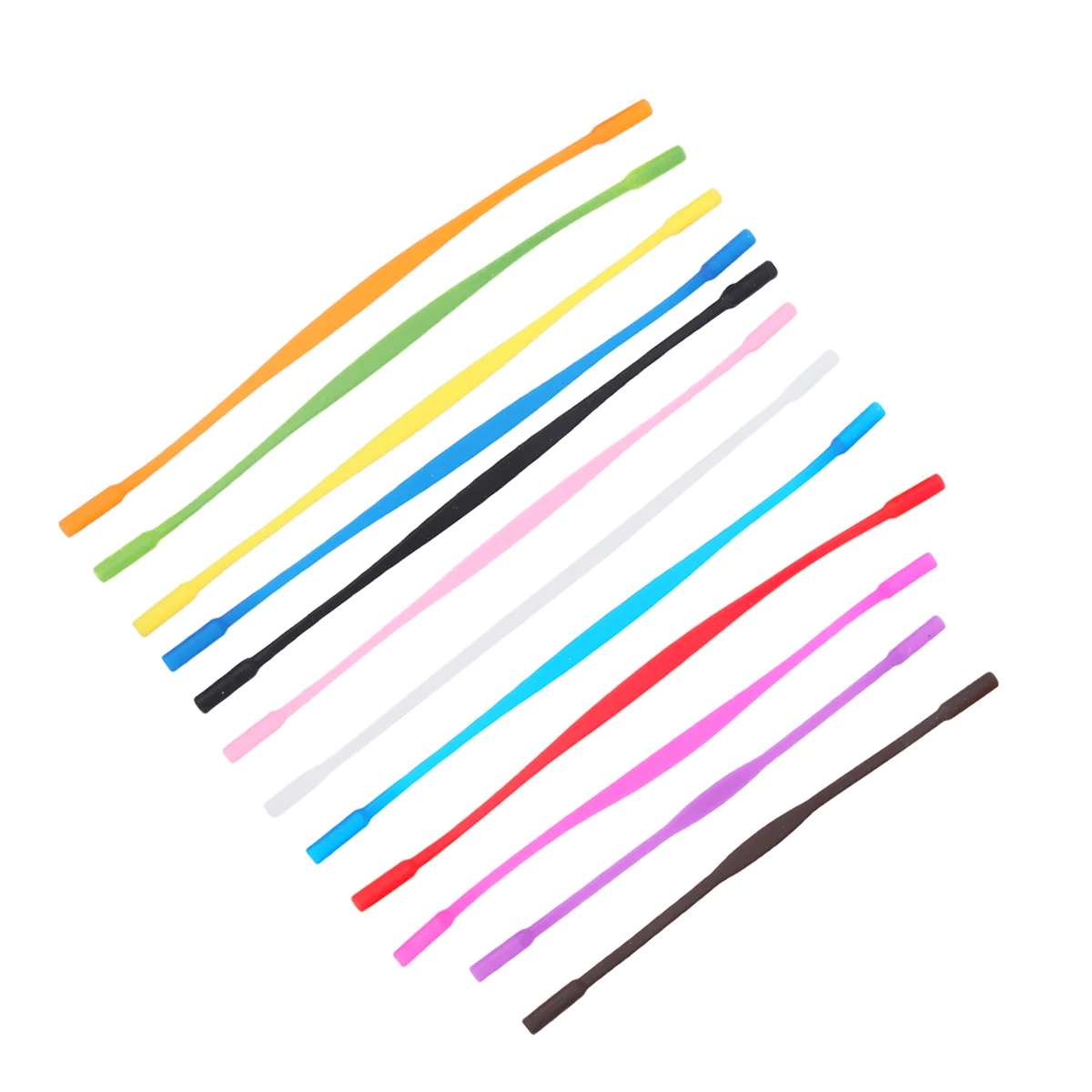

12pcs Anti-slip Glasses Cords Simple Eyeglasses Straps Portable Lightweight Glasses Strings Glasses Accessory (Random Color)