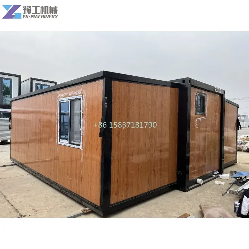 20Ft Expandable Container House Easily Assembled Prefabricated Container House Villas Prefab Folding House Fold Out Tiny Home