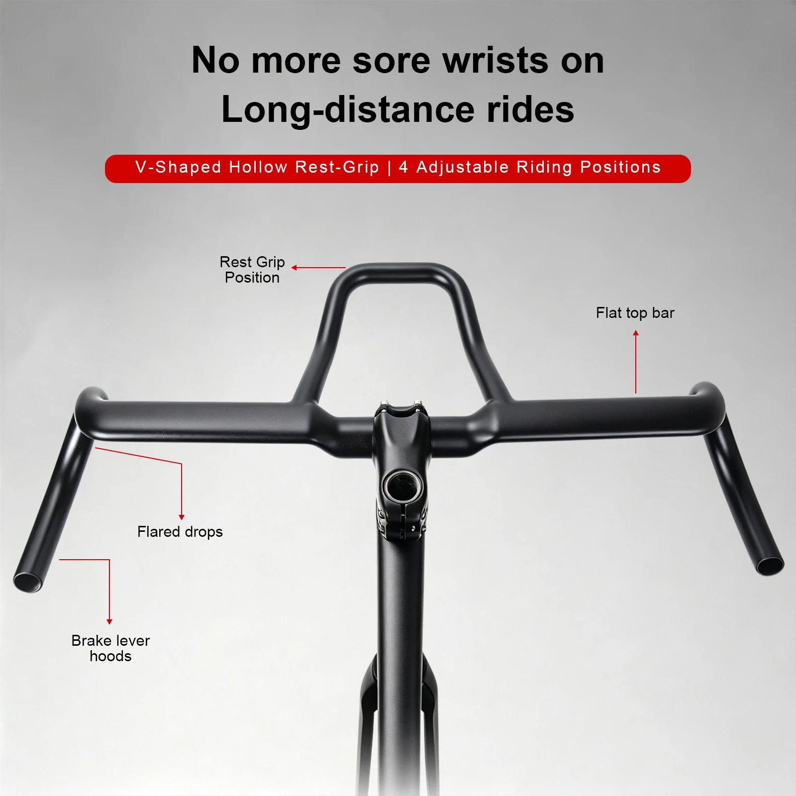 Manillar de carbono para bicicleta de gravel con manillares aerodinámicos de triatlón, modelo RXL SL, manillar curvo para bicicleta de carretera, 31,8 x 500/530/560/590/620 mm, con curvatura de 25 mm. °