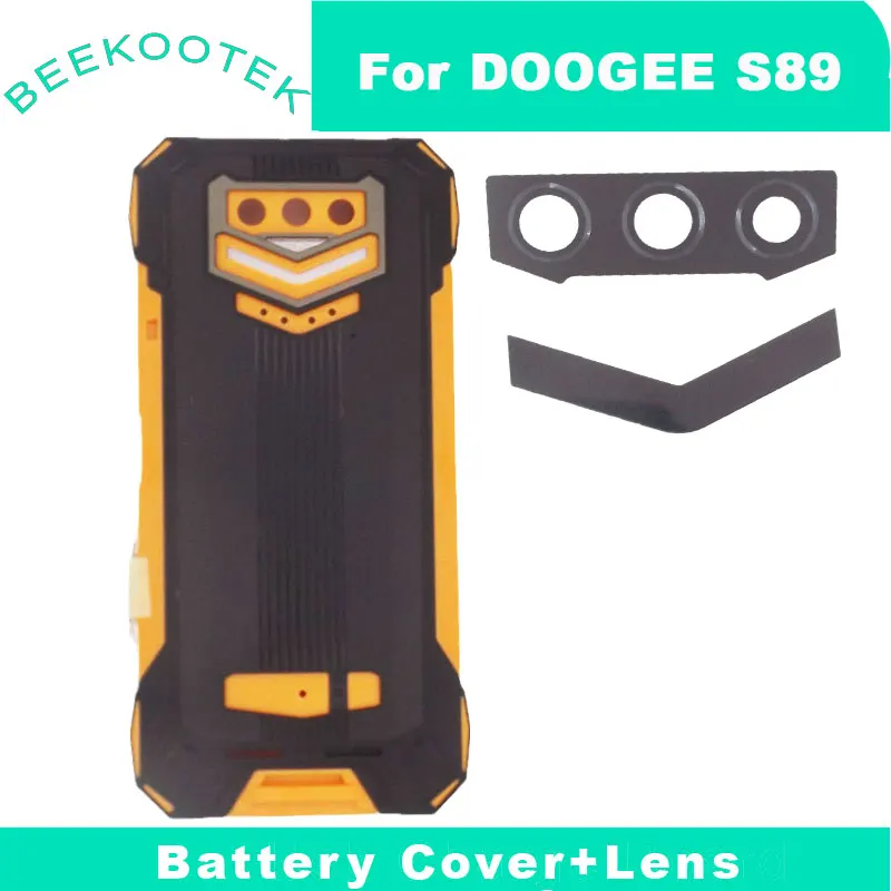 Nieuwe Originele Doogee S89 Batterij Cover Cover Case + Rear Camera Lens + Nachtzicht Lamp Lens Cover Voor doogee S89 Smart Telefoon