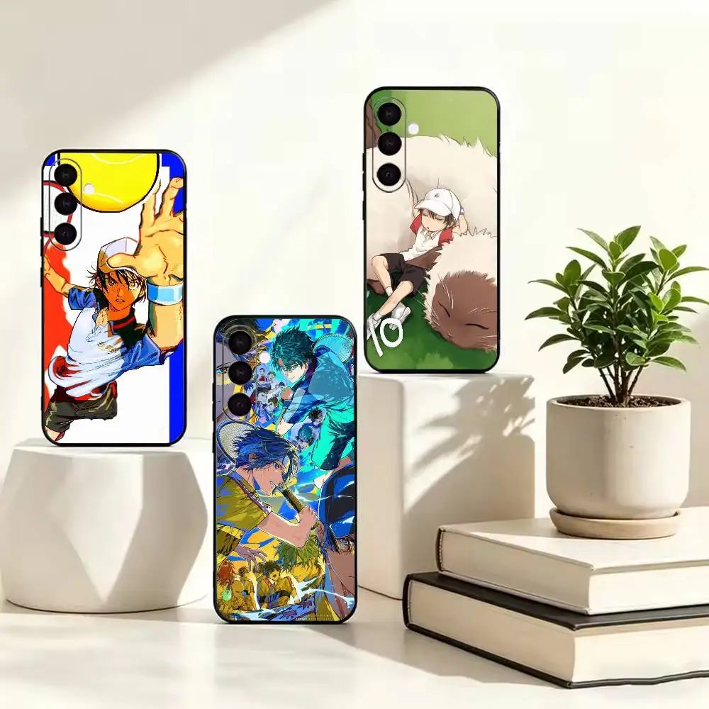 Anime T-The Prince of Tennis  Black Soft Silicone Phone Case for Samsung A73 A72 A53 A52 A32 A31 A22 A21 A20